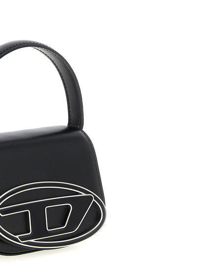 Diesel Black Cowhide Handbag Model 1DR XS