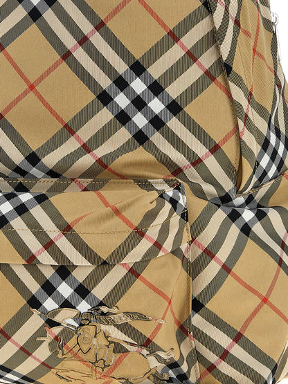 Burberry Polyester Backpack - Beige Hue