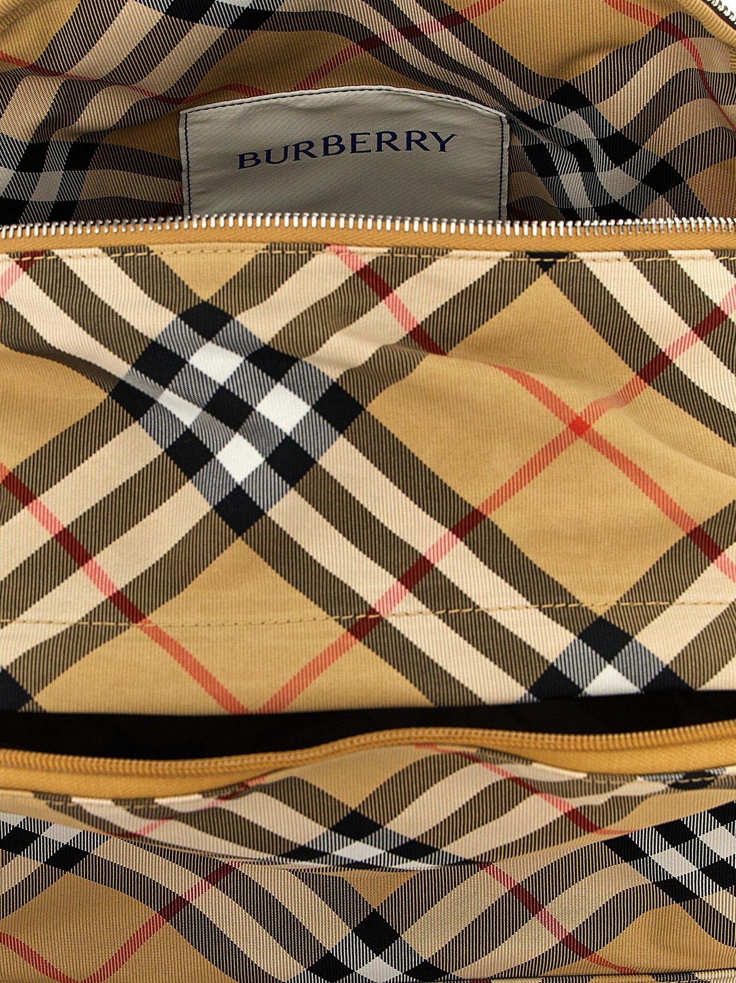 Burberry Polyester Backpack - Beige Hue