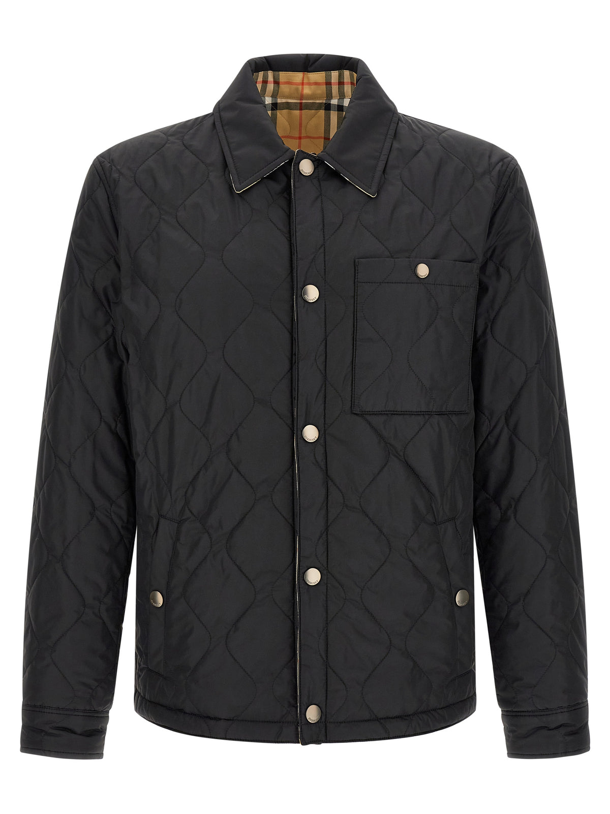 Burberry Brighton Black Polyamide Long Jacket