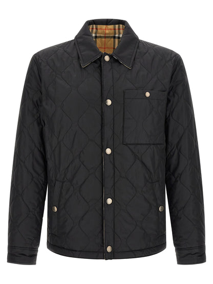 Burberry Brighton Black Polyamide Long Jacket