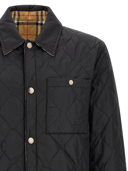 Burberry Brighton Black Polyamide Long Jacket
