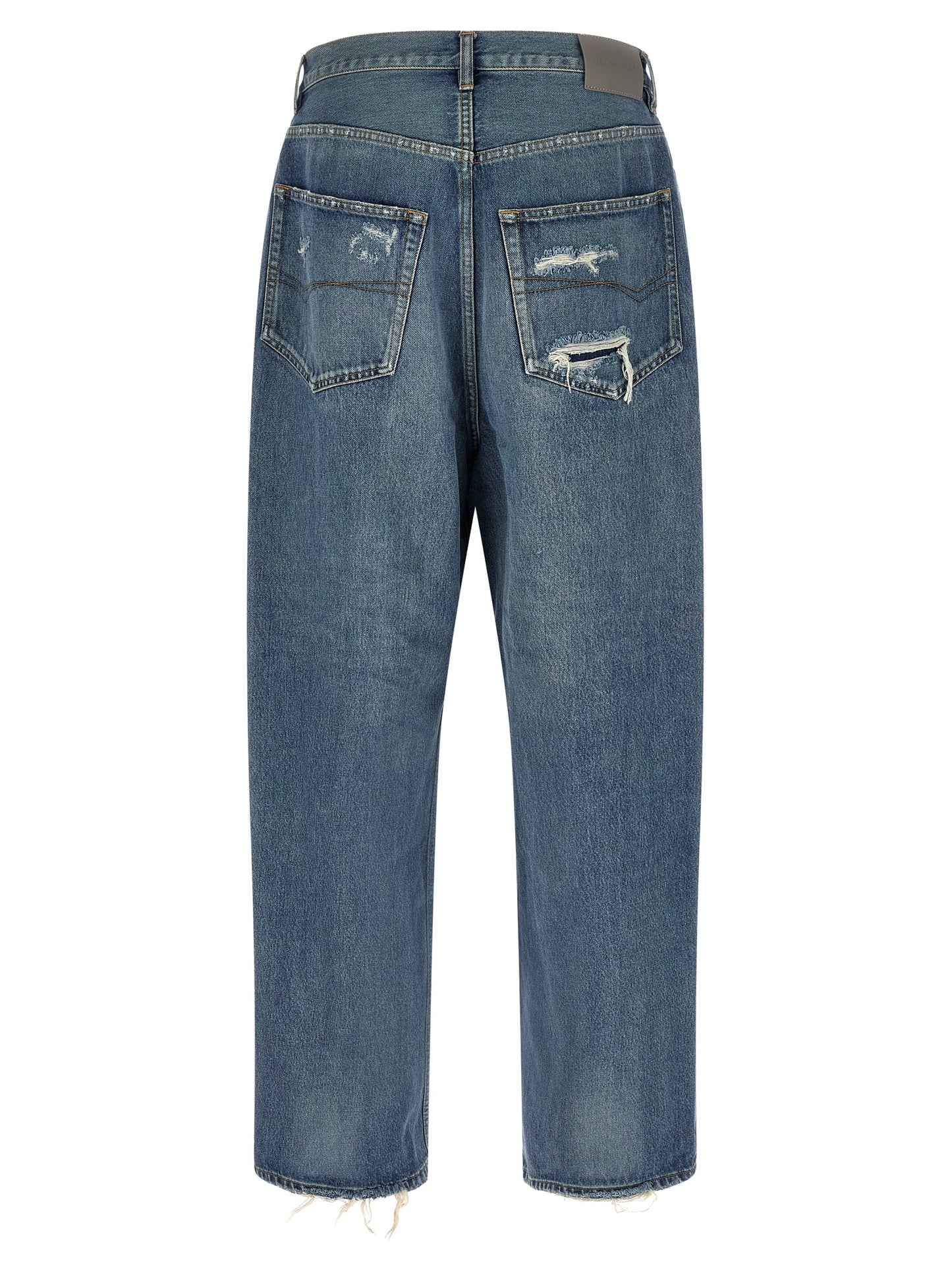 Balenciaga Pantalones Vaqueros Relaxed Fit De Algodón Azul