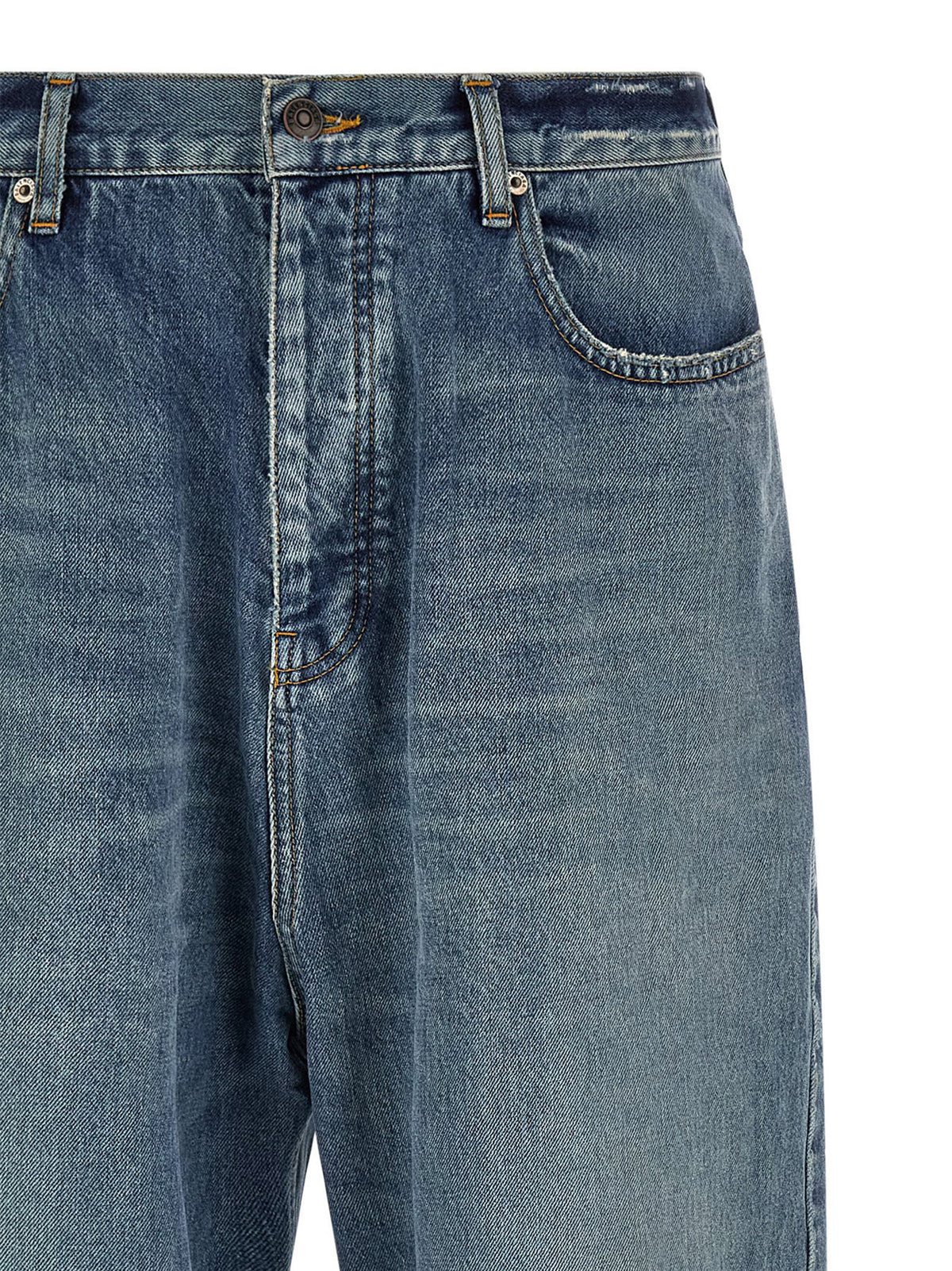 Balenciaga Pantalones Vaqueros Relaxed Fit De Algodón Azul