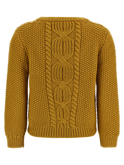 Cardigan De Lana Bicolor Estilo Moderno Saint Laurent