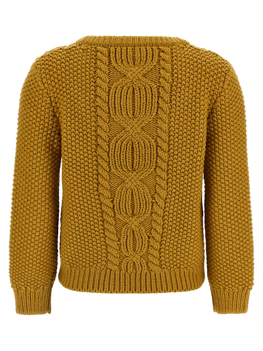 Cardigan De Lana Bicolor Estilo Moderno Saint Laurent