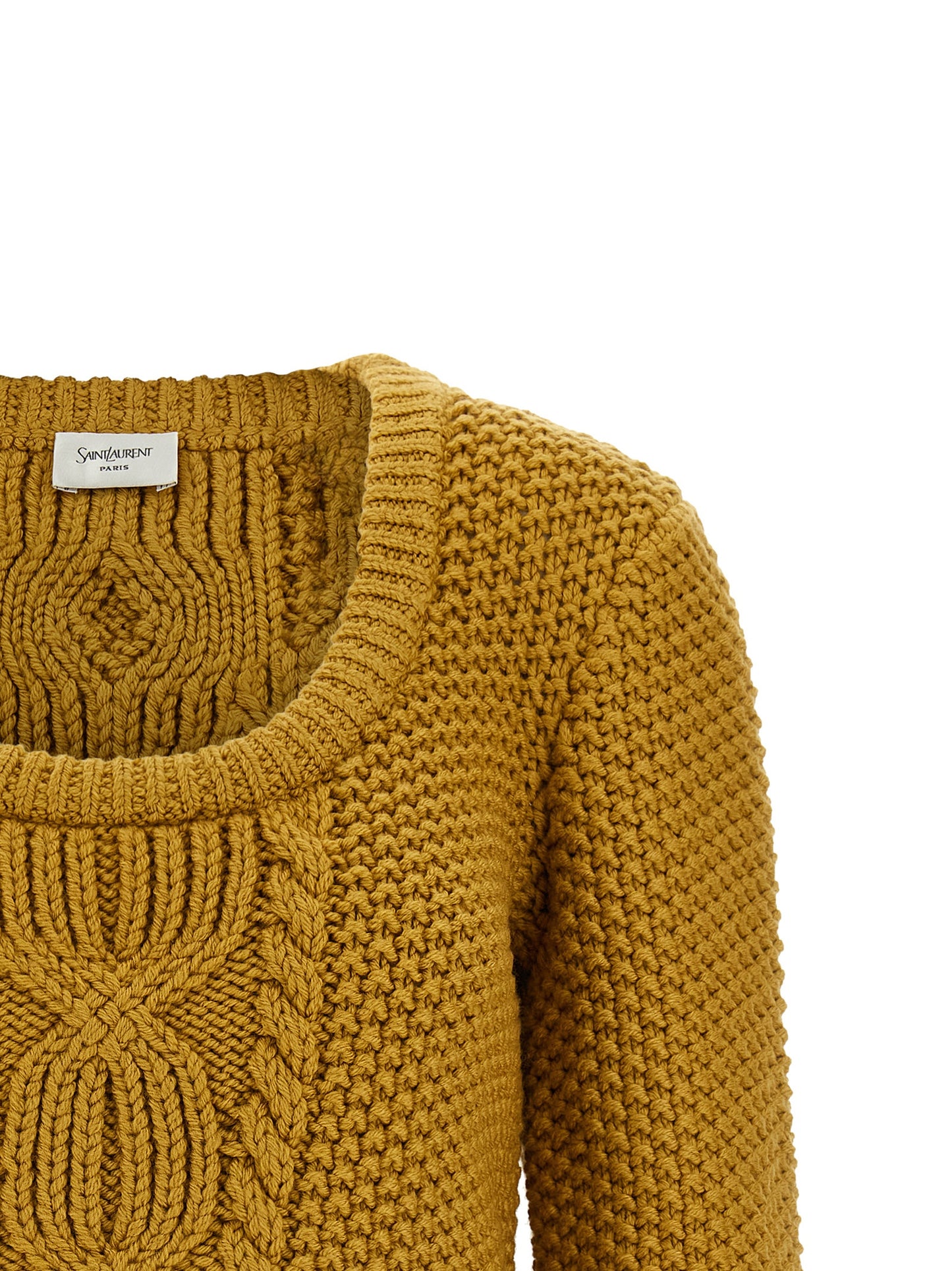 Cardigan De Lana Bicolor Estilo Moderno Saint Laurent
