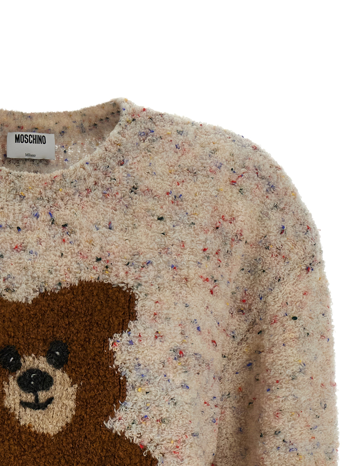 Moschino Cárdigan Multicolor De Lana Virgen - Acabado Texturizado