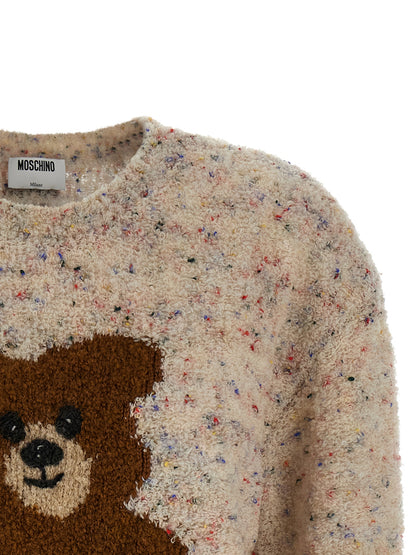 Moschino Cárdigan Multicolor De Lana Virgen - Acabado Texturizado