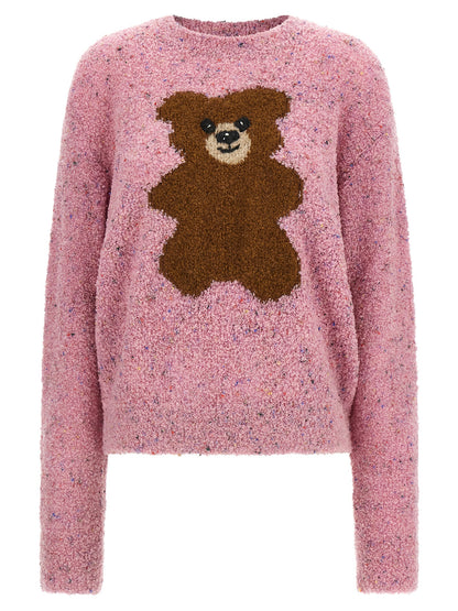 Multicolor Moschino Virgin Wool Knit Cardigan