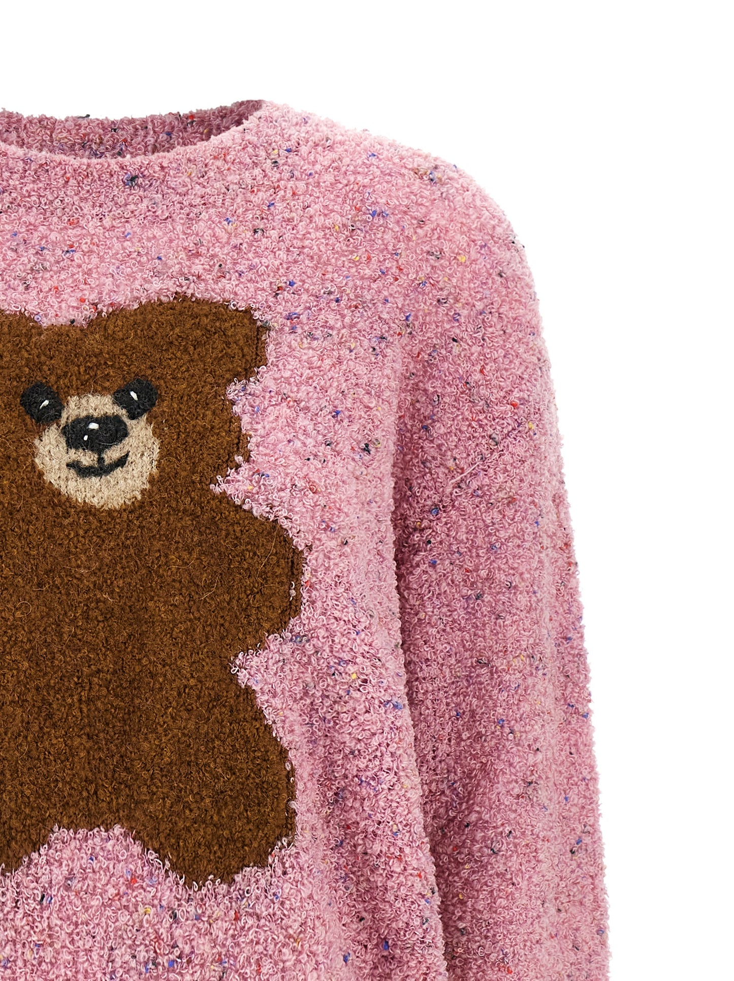 Multicolor Moschino Virgin Wool Knit Cardigan