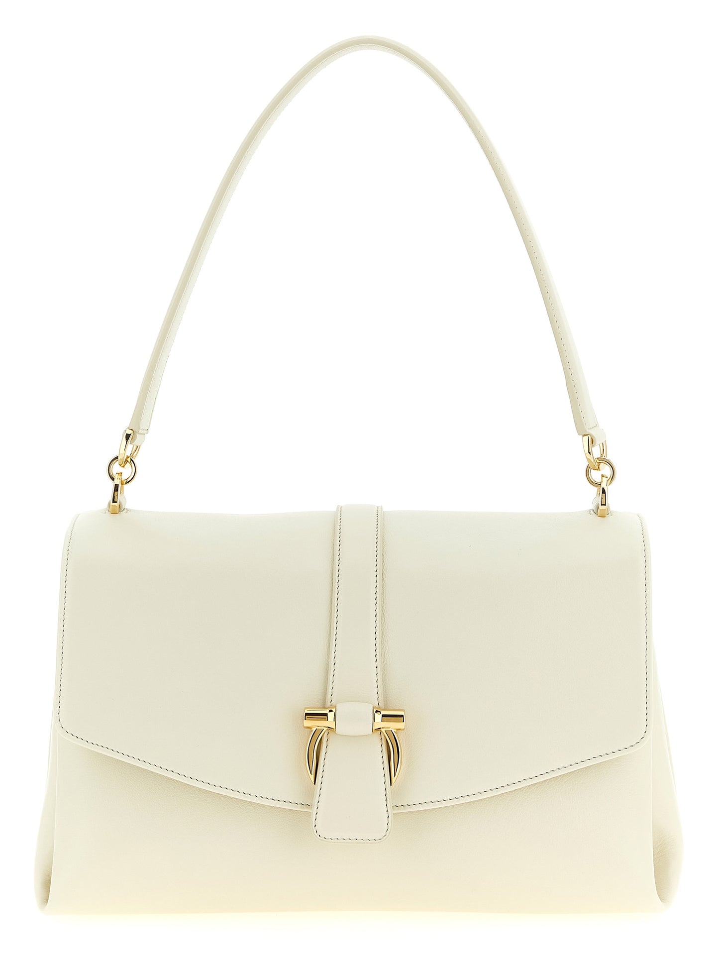 Ferragamo Bolso De Hombro De Piel De Becerro Blanco