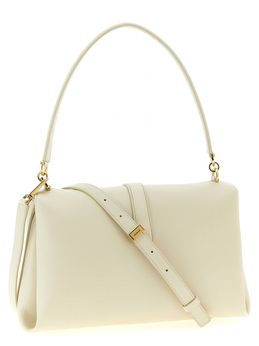 Ferragamo Bolso De Hombro De Piel De Becerro Blanco