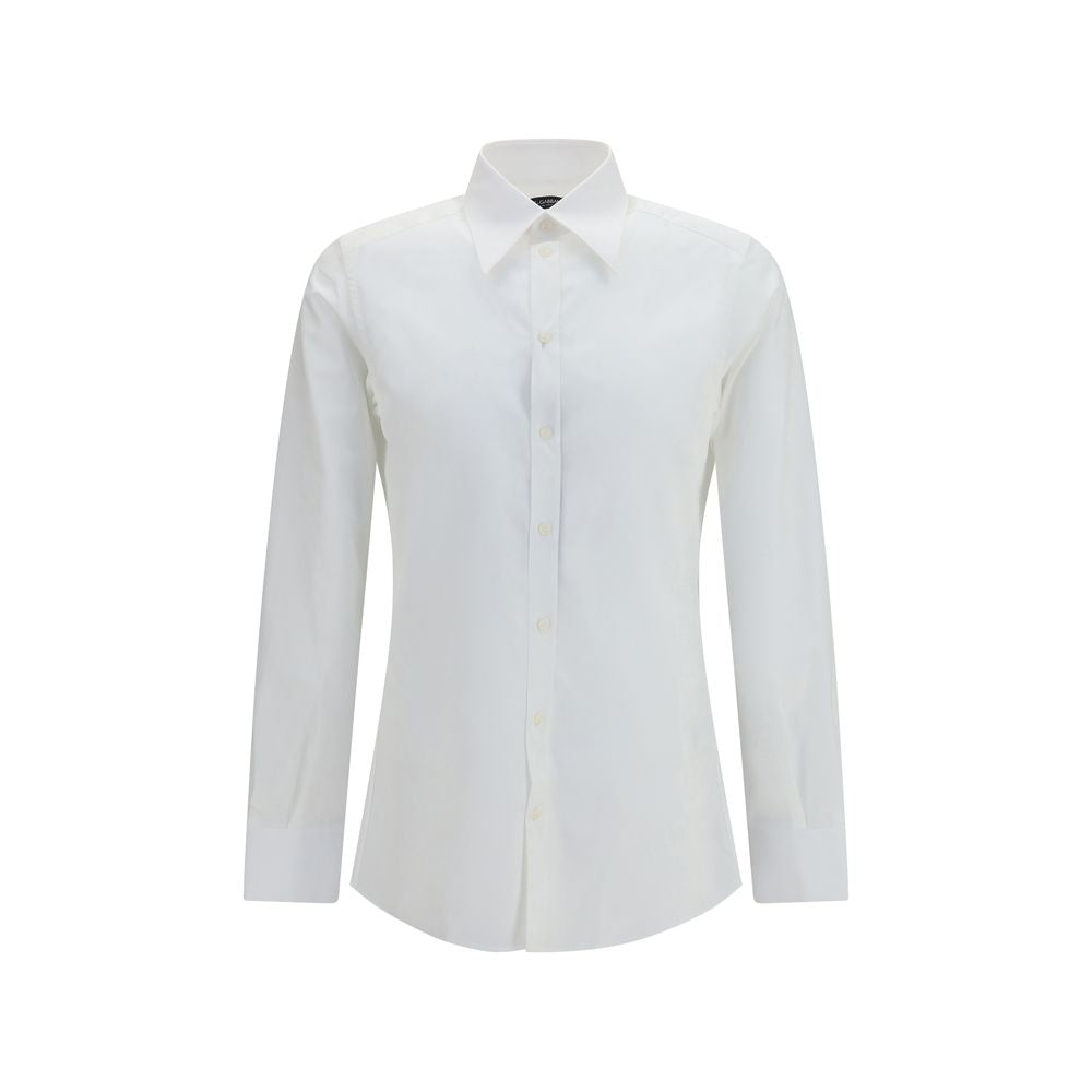 Chemise de ville blanche en coton Dolce & Gabbana