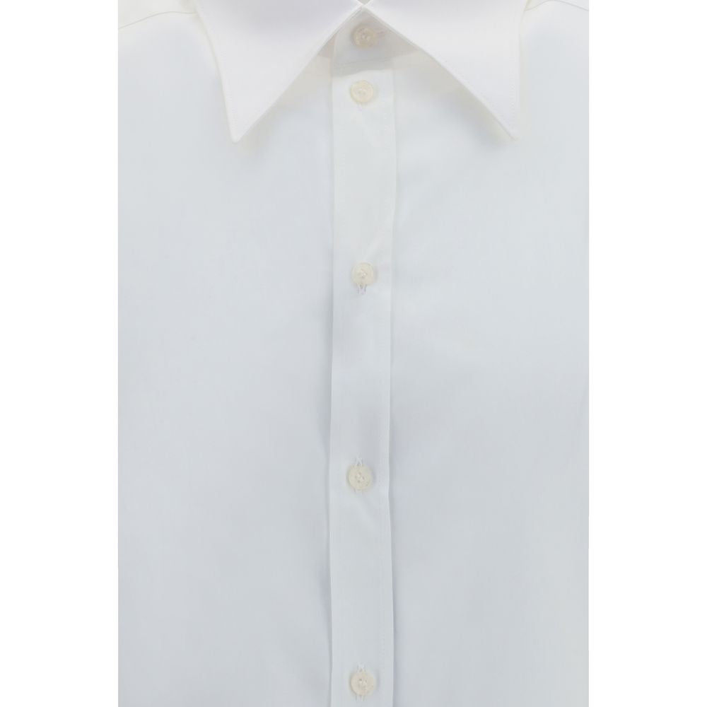 Chemise de ville blanche en coton Dolce & Gabbana