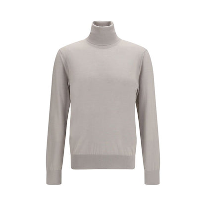 Dolce & Gabbana Beige Cashmere Turtleneck Sweater
