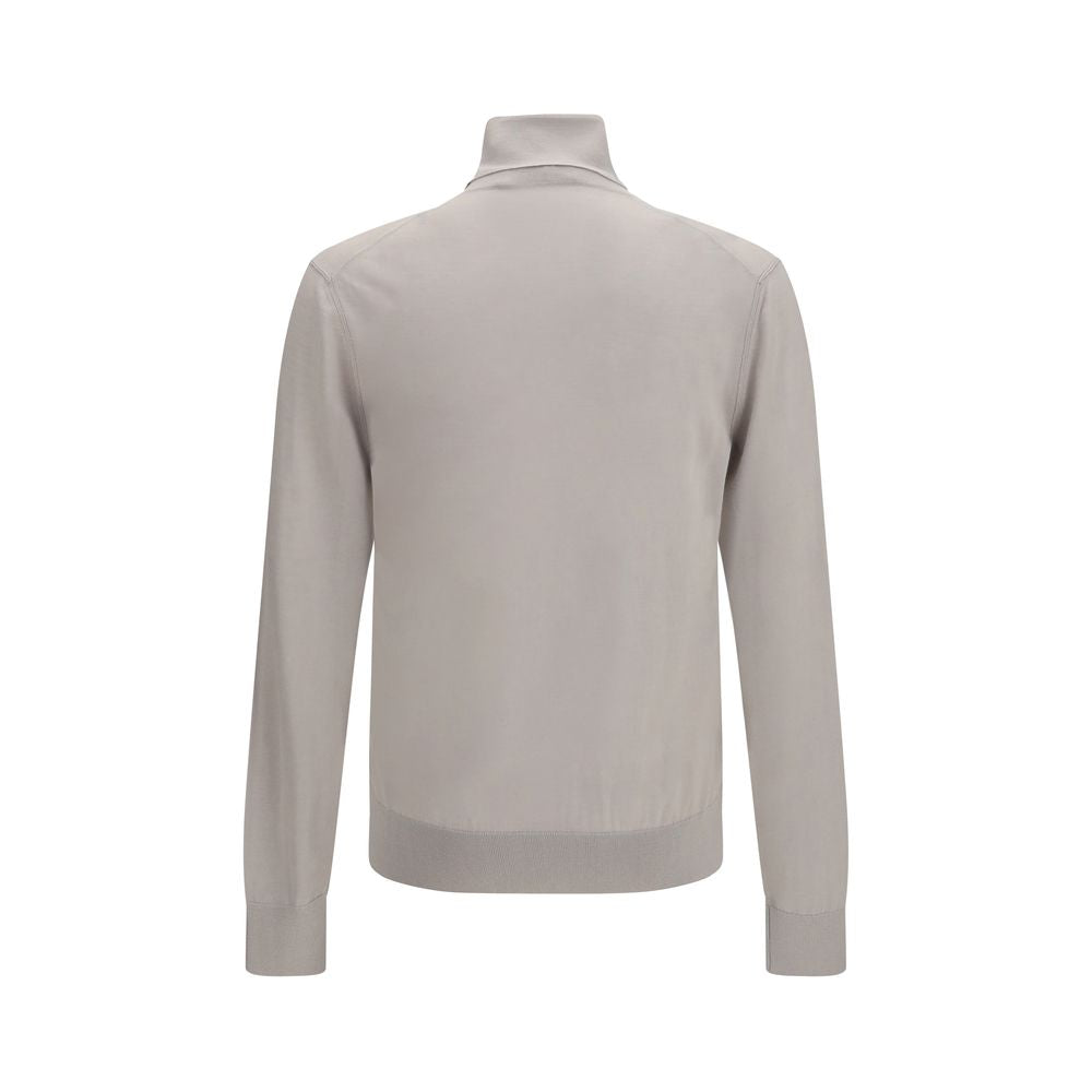 Dolce & Gabbana Beige Cashmere Turtleneck Sweater