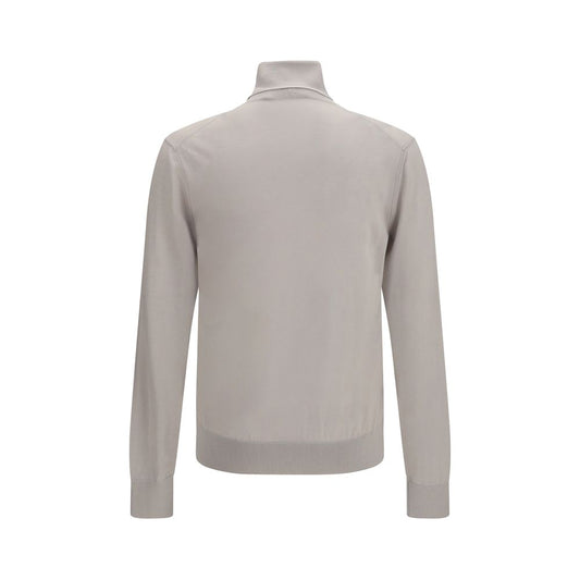 Jersey De Cuello Alto De Cachemira En Color Beige Dolce & Gabbana