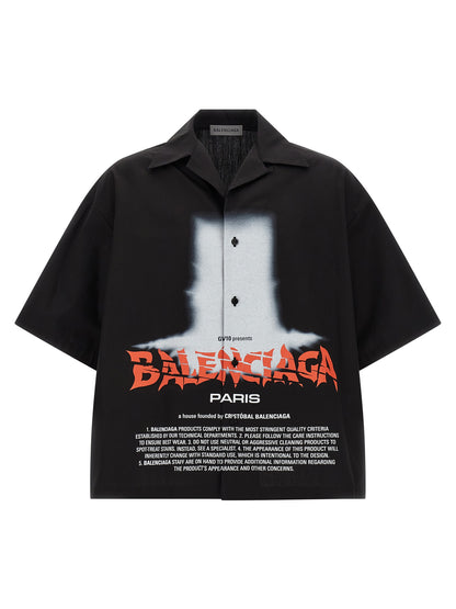 Balenciaga Chemise oversize en coton noir