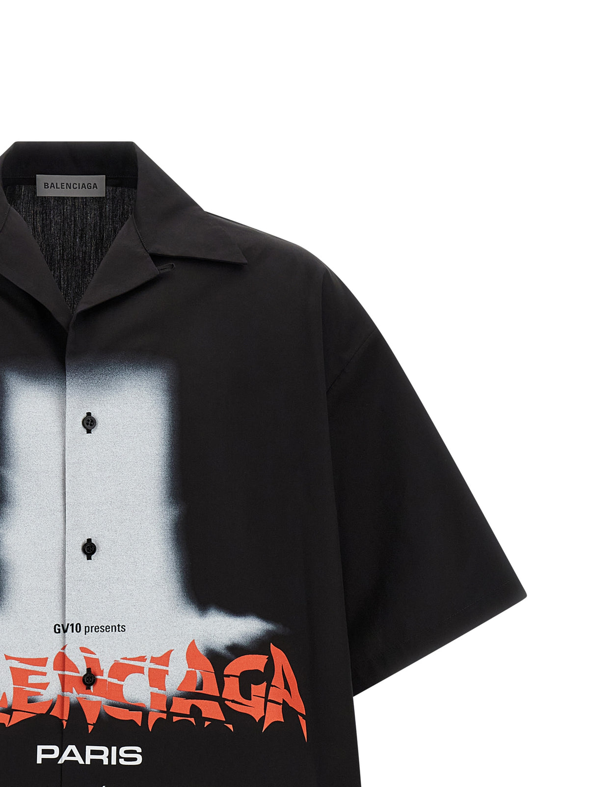 Balenciaga Chemise oversize en coton noir