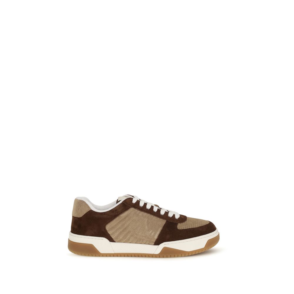 Valentino Garavani Sparry Low-Top Brown Nappa Leather Sneakers