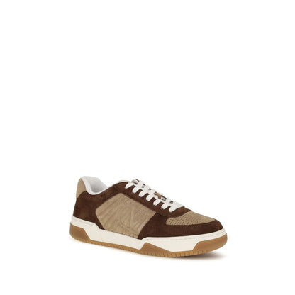 Valentino Garavani Sparry Low-Top Brown Nappa Leather Sneakers