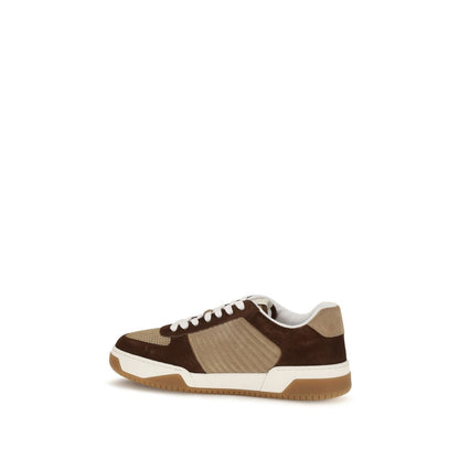 Valentino Garavani Sparry Low-Top Brown Nappa Leather Sneakers