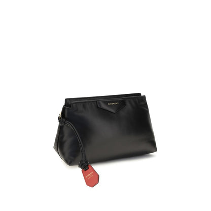 Givenchy Black Lambskin Smooth Finish Clutch Bag