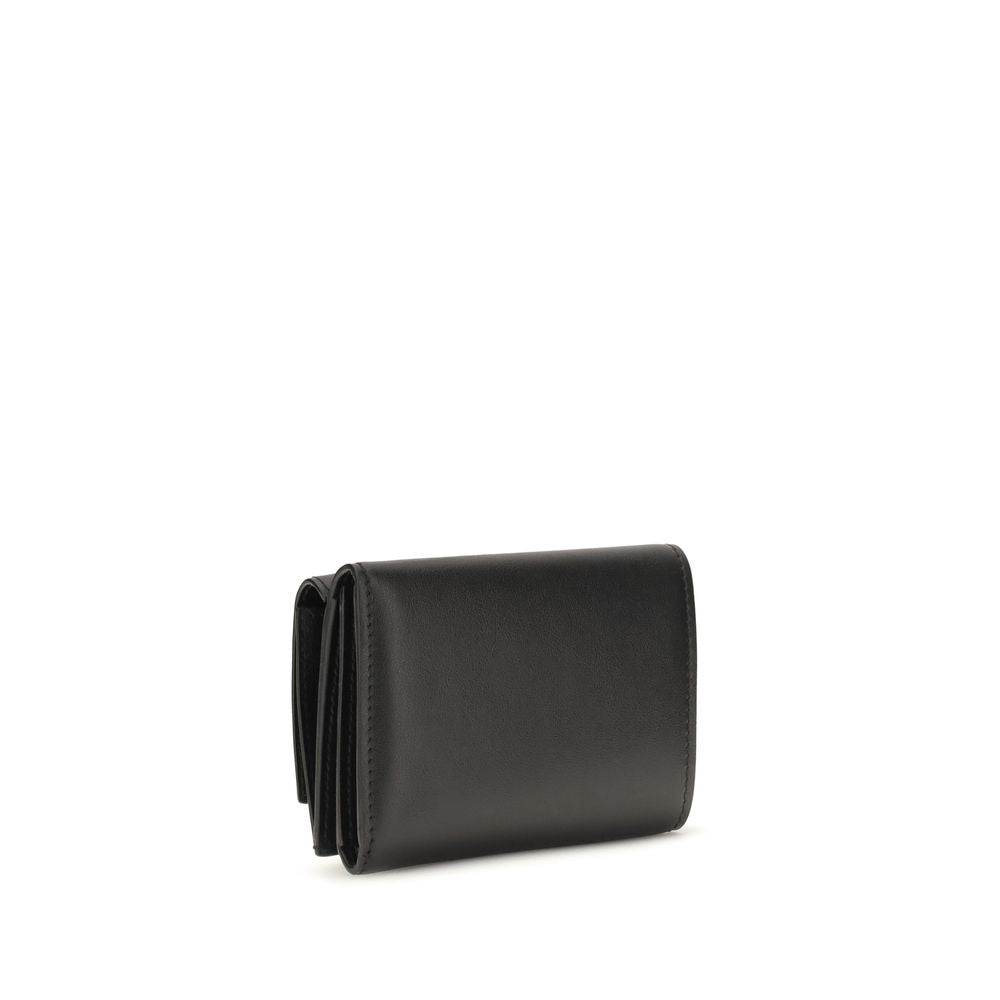Fendi Monedero De Piel De Ternera Negra Colección Bos Taurus