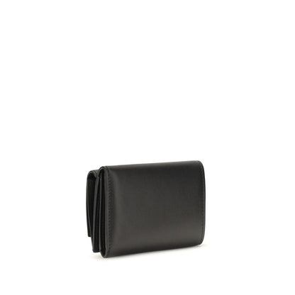 Fendi Monedero De Piel De Ternera Negra Colección Bos Taurus