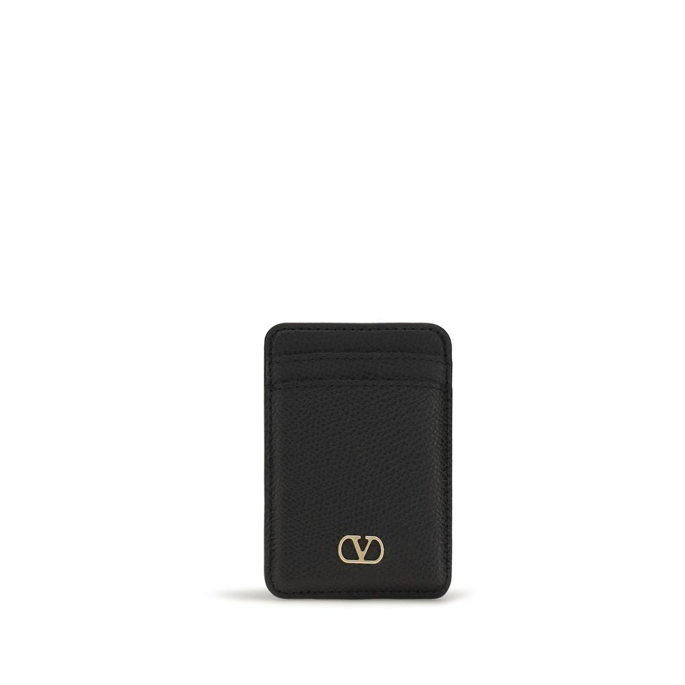 Valentino Garavani Black Bos Taurus Leather Wallet
