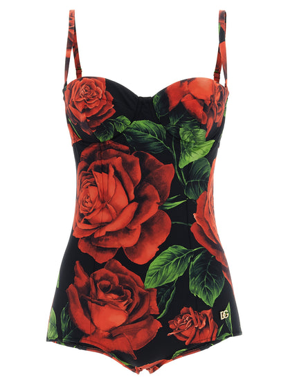 Dolce & Gabbana Badeaquilona Multicolor Polyamide One-Piece