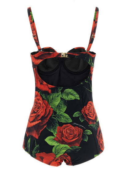 Dolce & Gabbana Badeaquilona Multicolor Polyamide One-Piece