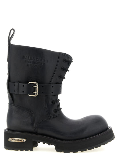 Botas de Tobillo Balenciaga de Piel de Becerro Negra
