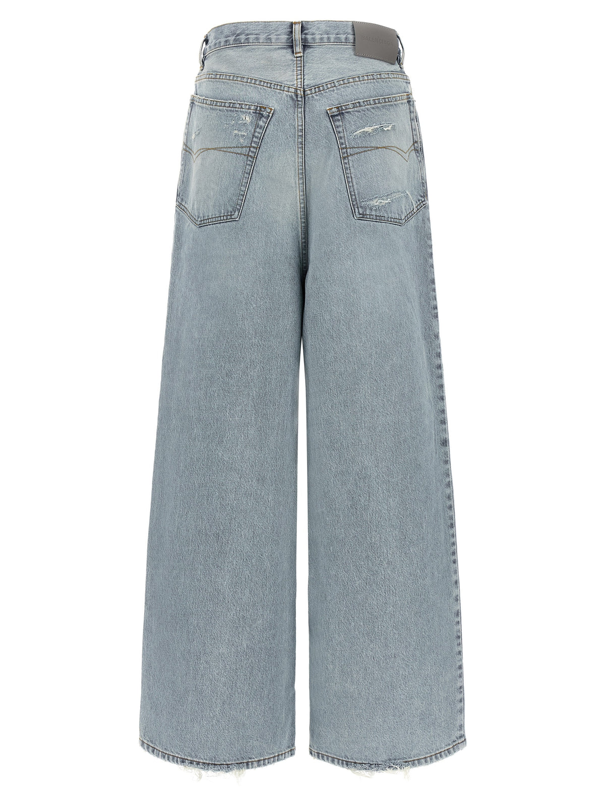 Balenciaga Vaqueros De Corte Amplio En Algodón Azul Claro