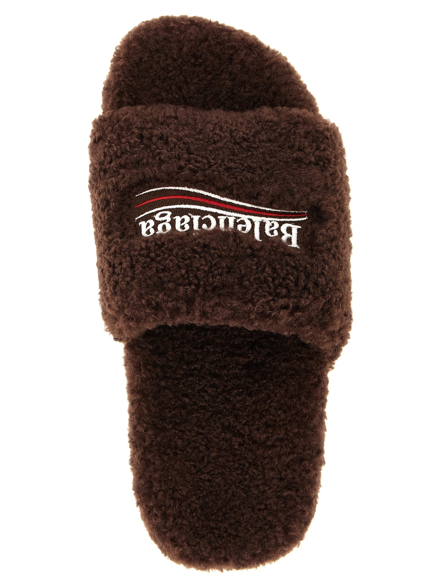 Balenciaga Sandals Brown Casual Simple Design Polyester