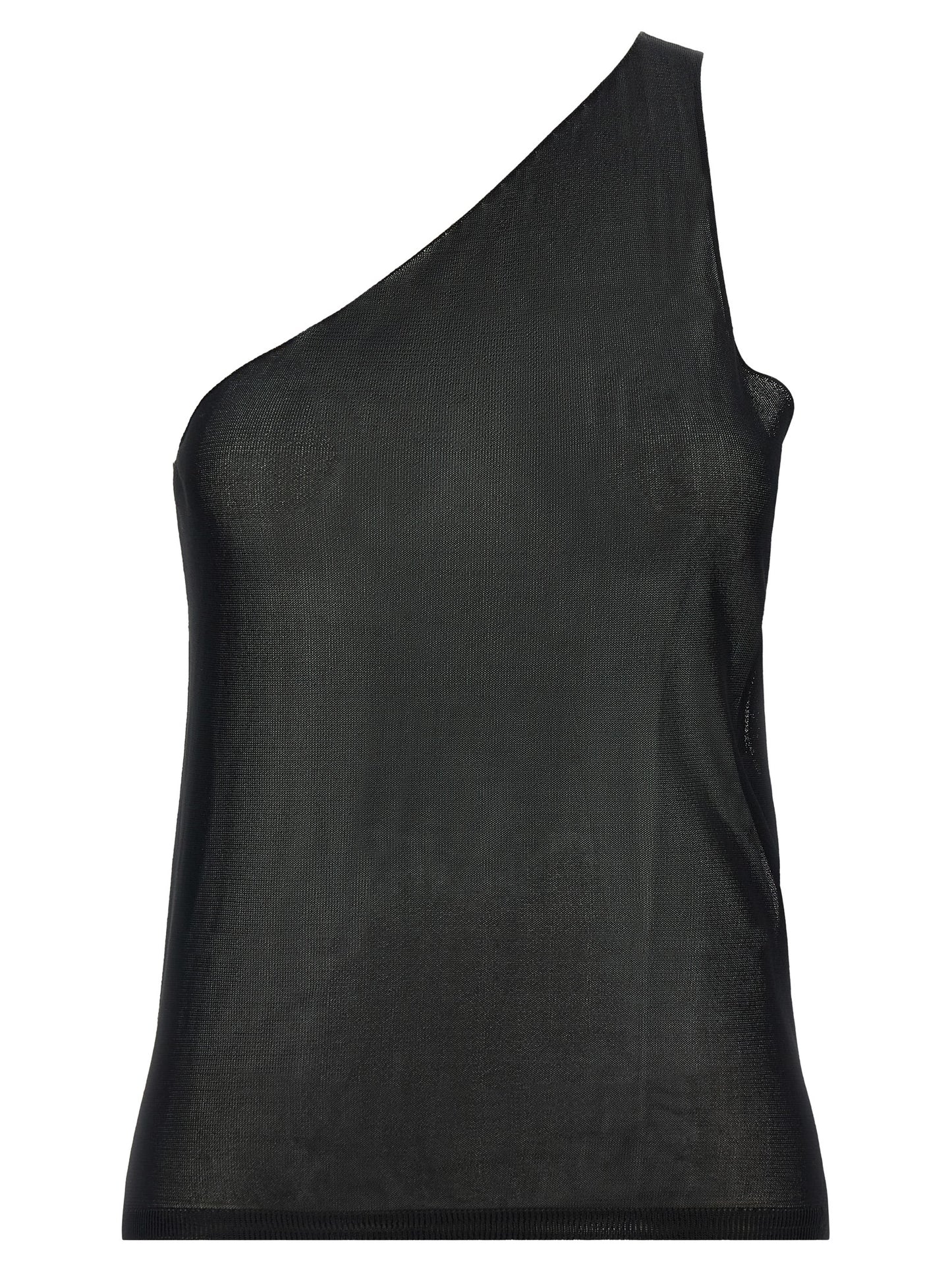 Fendi Black Viscose Cardigan - Asymmetric Details