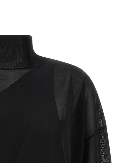 Fendi Black Viscose Cardigan - Asymmetric Details