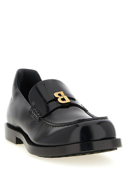 Mocasines Slip On De Piel De Becerro En Negro Balenciaga