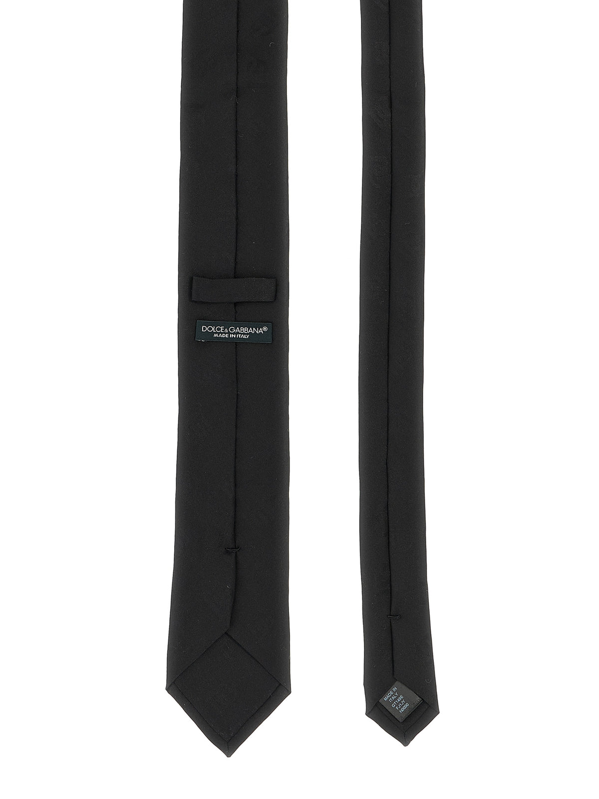 Dolce & Gabbana Italian Style Black Silk Tie