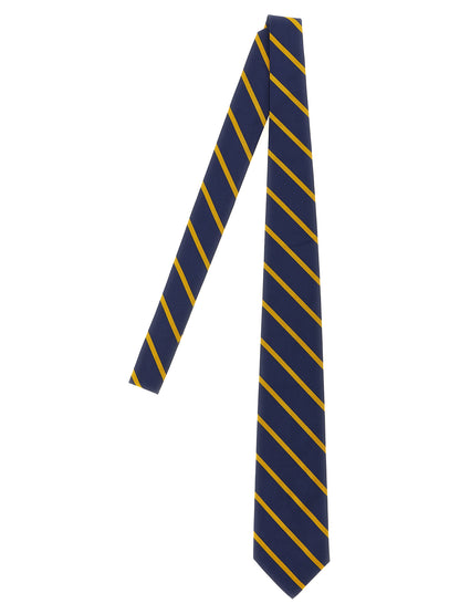 Polo Ralph Lauren Blue Silk Tie with Classic and Structured Design