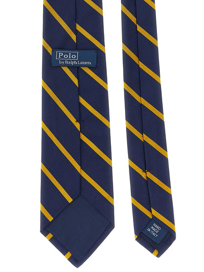 Polo Ralph Lauren Blue Silk Tie with Classic and Structured Design