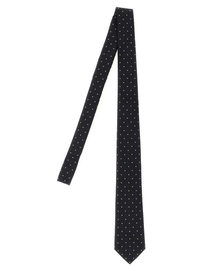 Corbata Saint Laurent De Seda Azul Corte Slim Fit