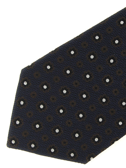 Corbata Saint Laurent De Seda Azul Corte Slim Fit
