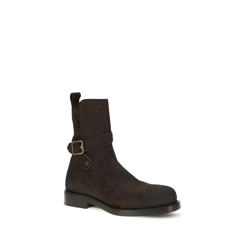 Burberry Botas De Cordón Piel Bovina Marrón Modelo Ledger