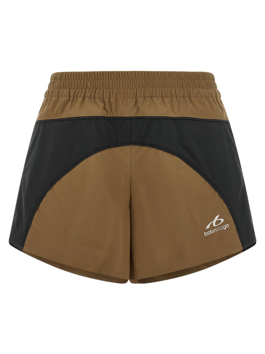 Bermudas De Balenciaga En Poliéster De Color Marrón
