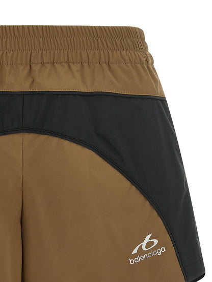 Short de Balenciaga en polyester marron