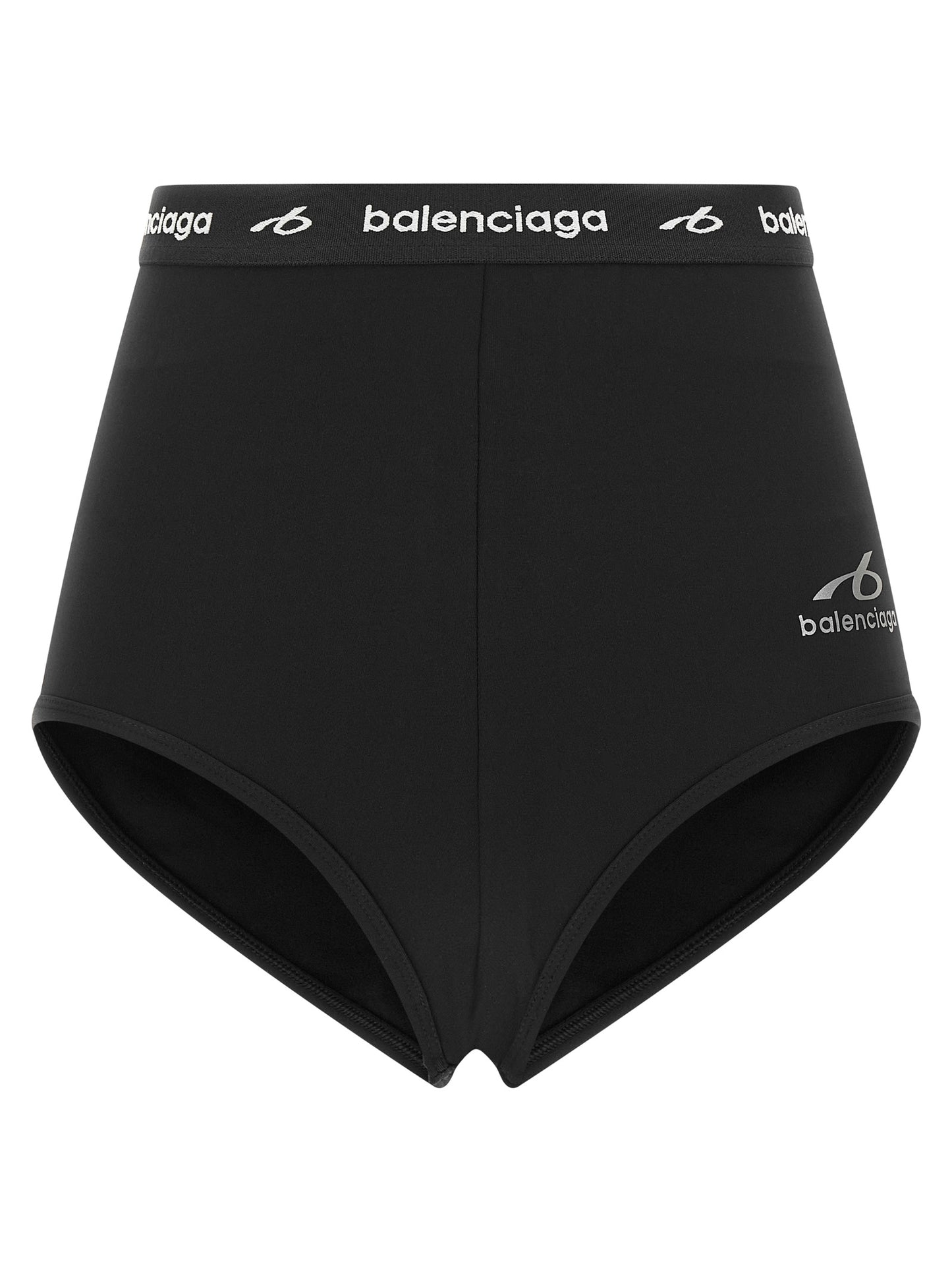 Balenciaga Braguitas De Poliamida Negra Con Ajuste Definidor