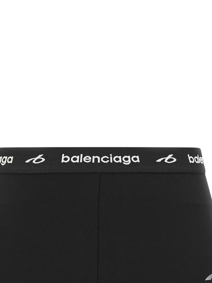 Balenciaga Braguitas De Poliamida Negra Con Ajuste Definidor