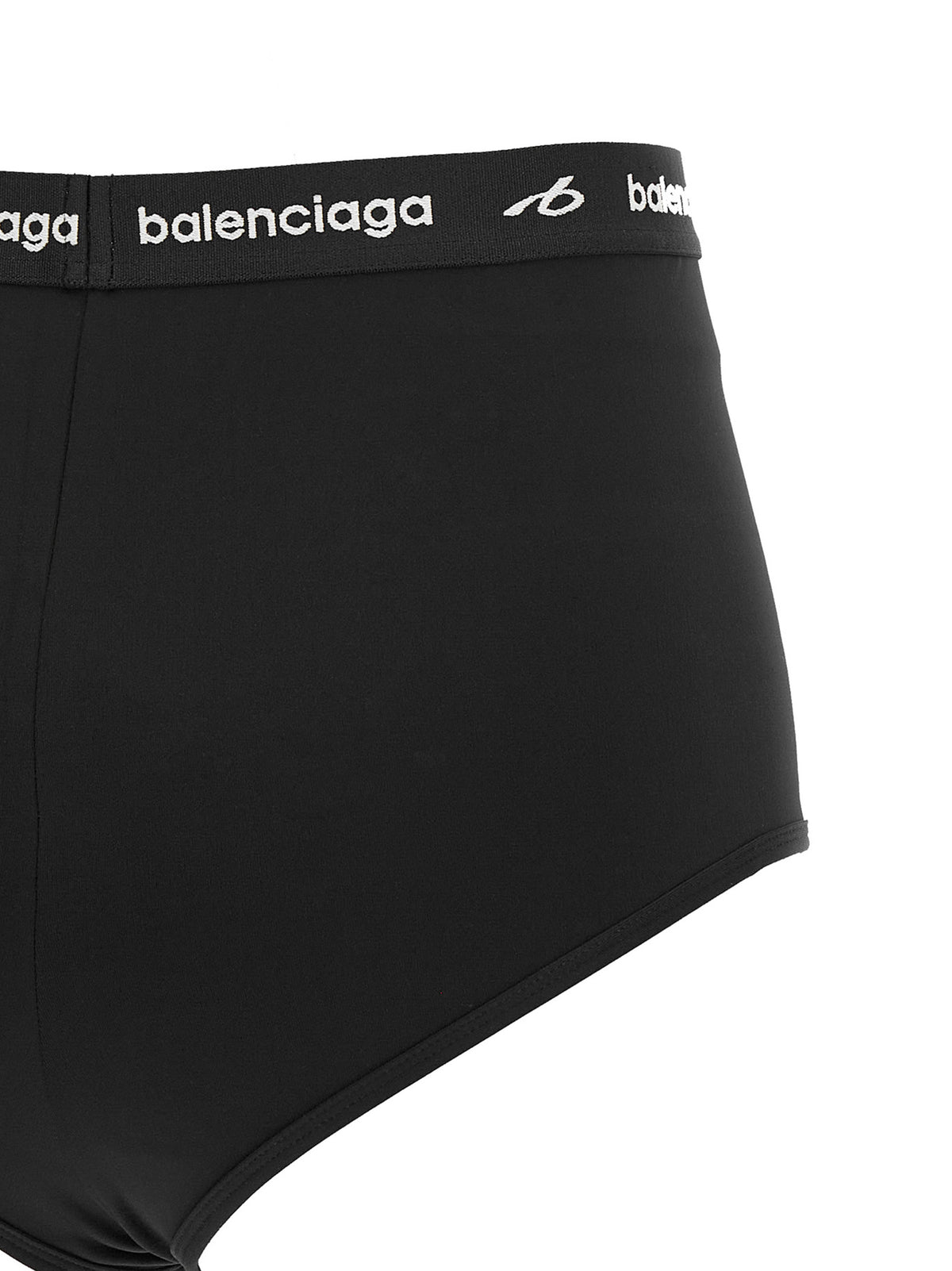 Balenciaga Braguitas De Poliamida Negra Con Ajuste Definidor